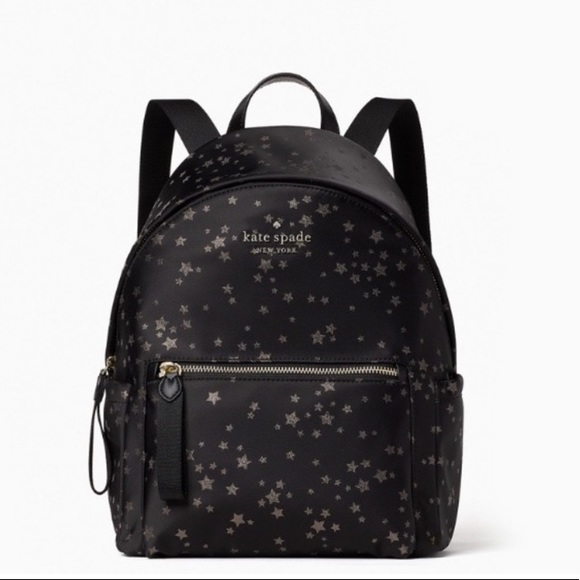 ♠️ kate spade Chelsea Scattered Stars The Little Better Jacquard Nylon Backpack - Picture 2 of 13